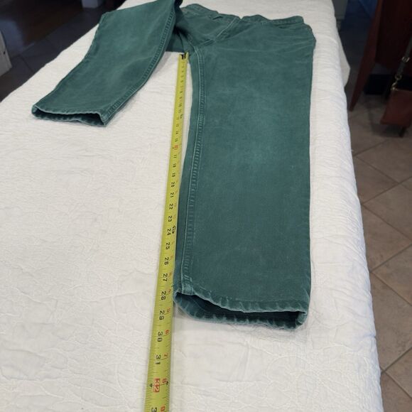 VTG 90s LEVI'S Women's High Waist Tapered Green Size 13 Jeans 17512-0842 Red Tag - Picture 12 of 14